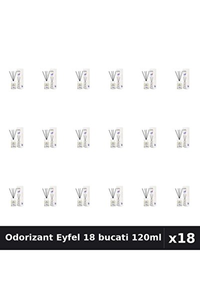 Eyfel Pachet 18 Odorizant Camera cu Betisoare - Aroma Orhidee, Parfum Intens ...