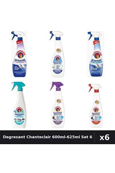 Chanteclair Set 6 Degresant Universal 600ml-625ml - 6 Arome, Anticalcar, Deta...