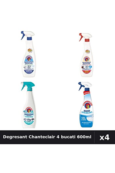 Chanteclair Set 4 Degresant Universal 600-625ml - Bicarbonat, Marsilia, Anti-...