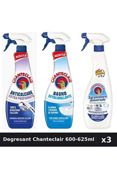 Chanteclair Set 3 Degresant 600-625ml - Bicarbonat, Extra Parfumat, Extra Str...