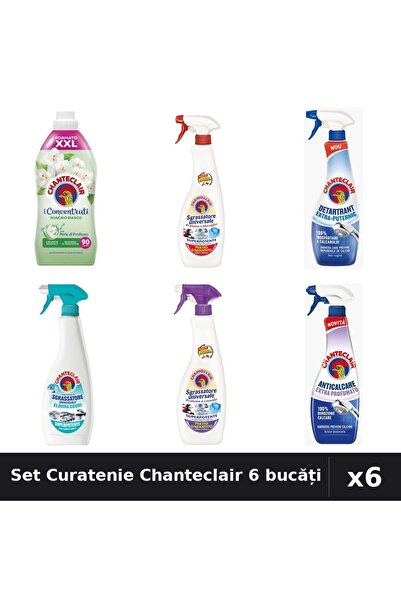 Chanteclair Set 6 Curatenie - Balsam 1800ml, Degresanți 600ml, Detartrant 625ml