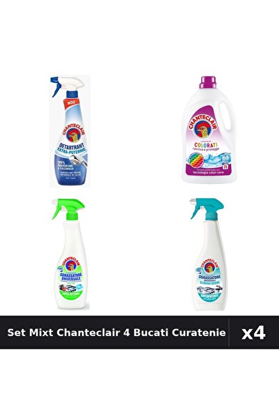 Chanteclair Set 4 Detergent și Degresant - 1575ml, 625ml, 600ml - Curatenie C...