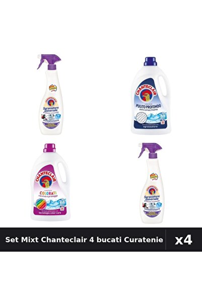 Chanteclair Set 4 Degresant și Detergent 600ml 1575ml - Lavanda, Mosc, Color,...