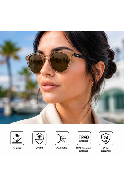 EXELİNE Col 127 New Premium Series Polarized Women's Sunglasses-Polarized-Uv4...