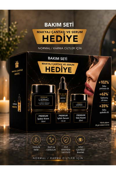 Lierac Premium İnce Çizgi ve Kuruluk Görünümünü Azaltıcı, Cildi Güçlendirici ...