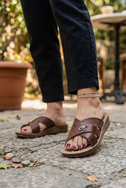 Modafırsat Women's Daily Slippers, in and Out Door Guest Vacation Beach Sea S...
