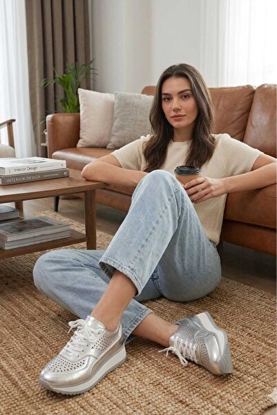 Mammamia 635 EREN SHOES&BAG Hakiki Deri Tırtıklı Kaymaz Taban İçi Ortopedik K...