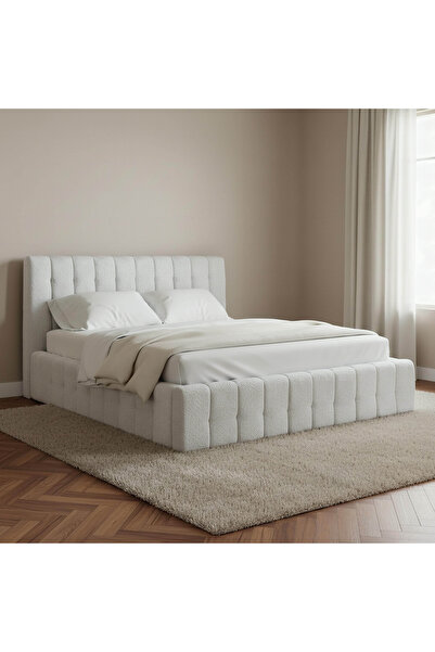 Home Box سرير كينج مبطن من آيلاند ستونيا - 180×200 سم