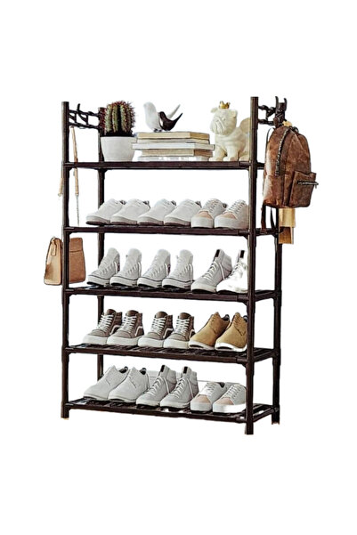 TodayShop Organizator pentru încălțăminte și baie cu 4 rafturi și suporturi p...