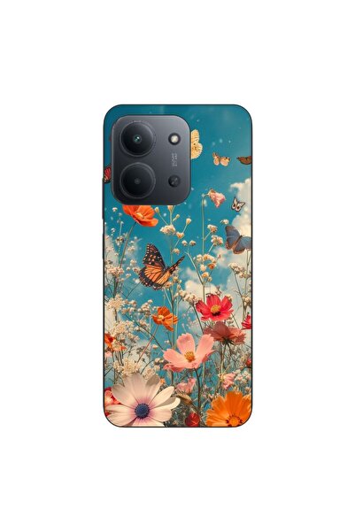 OEM Husa compatibila cu Xiaomi Redmi 15C Silicon Gel Tpu Model Flori si Fluturi