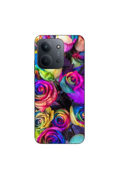 OEM Husa compatibila cu Xiaomi Redmi 15C Silicon Gel Tpu Model Trandafiri Col...