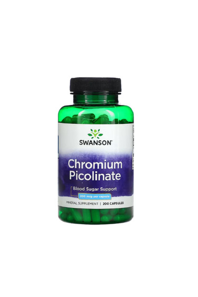 SWANSON Picolinat de crom (Crom) 200mcg - 200 capsule -