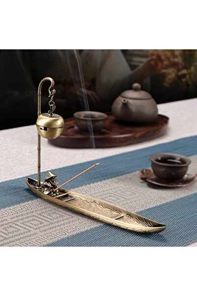 Nexa Luxury Golden Agarbatti Fish Incense Holder – 21cm Metal Aromatherapy De...