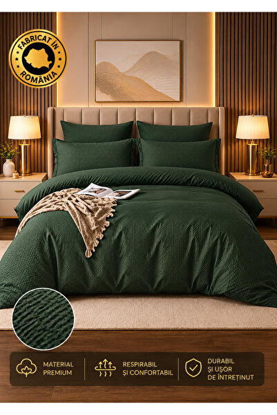 RALEX PUCIOASA Gofre Non-Wicking Bedding Set 6 Pieces, Standard Sheet 230 x 2...