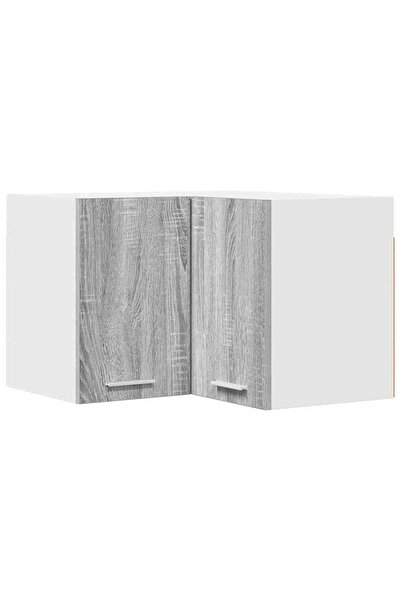 vidaxl Dulap suspendat Gri Sonoma și Alb 57 x 57 x 40 cm Lemn compozit