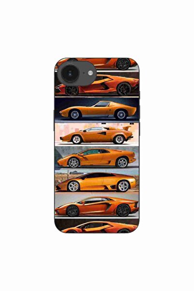 OEM Husa compatibila cu Apple iPhone 16e Silicon Gel Tpu Model Masini Lamborg...