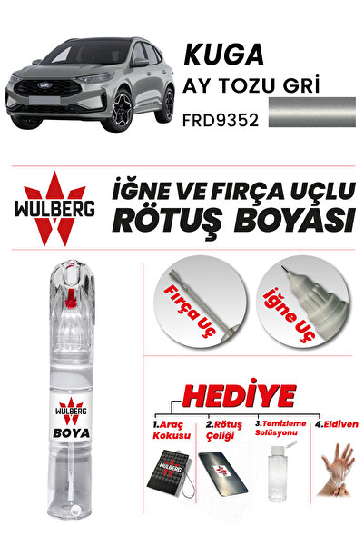 Wulberg Ford Kuga Ay Tozu Gri 9352 Rötuş Boya 25 ml İğne & Fırça Uçlu Kalıcı ...