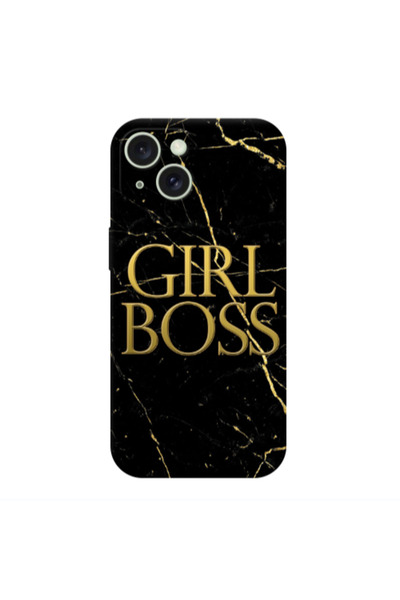 Other Apple iPhone 15 Plus Girl boss marble Transparent Silicone TPU Θήκη