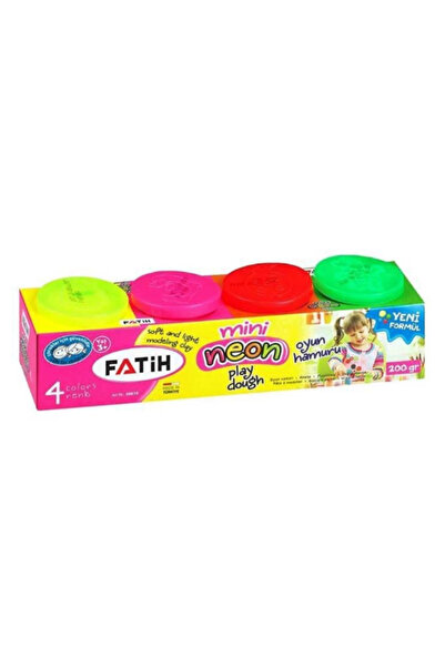 Fatih Plastilină ușoară de modelat Neon 4 x 50 g mini