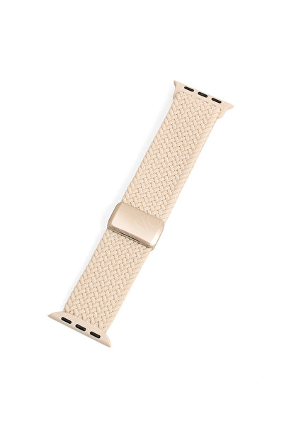 Quse Manyetik Örgü Apple Watch Kordonu Series 10/11 42mm & 41mm-40mm-38mm ile...