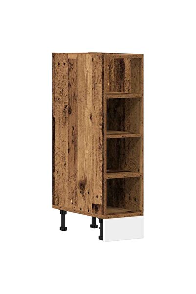 vidaxl Dulap inferior "Riga", lemn vechi, 20x44,5x81,5 cm