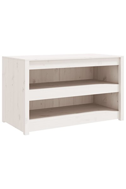 vidaxl Dulap bucătărie de exterior, MEPPEL, alb, 106x55x64 cm, lemn masiv pin