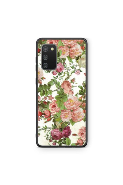 Other Samsung A02s Pink roses 2 Black Glossy Θήκη