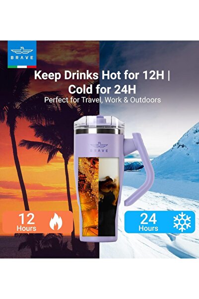 B & S كوب B&S TempGuard، غطاء مانع للتسرب، كوب حراري من الفولاذ المقاوم للصدأ...