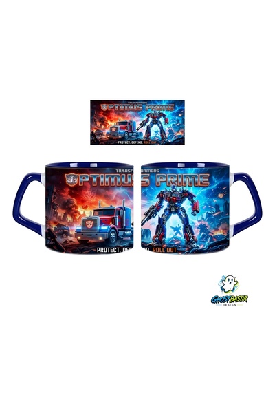 Ghostbastır Design Transformers Optimus Prime Mug |   Single Piece 0737