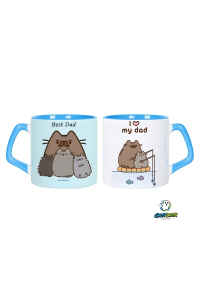 Ghostbastır Design Babalar Günü Pusheen Kupa Bardak | Tek Adet 0635