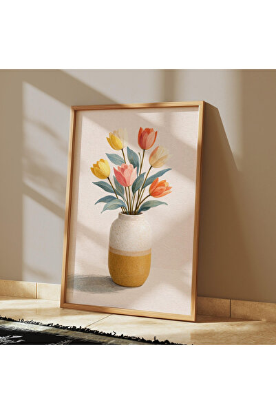 Tuba Decor Tablou dintr-o singură bucată cu ramă din lemn