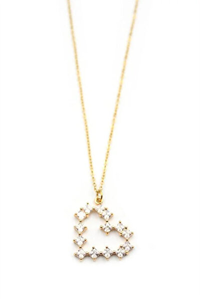 Marsilyan Nvdn- Ieg - Stone Heart Necklace - Gold Iegrs-Nvdn1