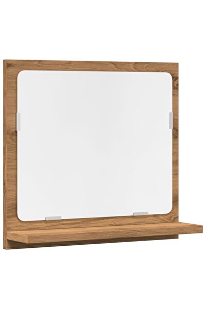 vidaxl Dulap baie cu oglindă stejar artizanal 40x11x37 cm, lemn