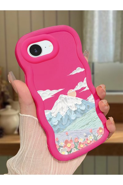 Hontinga iPhone 17E Compatible Case Camera Protector Red Silicone Couple Phon...