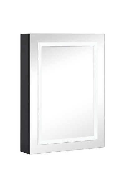 vidaxl Dulap de baie cu oglindă și LED-uri, 50x13x70 cm