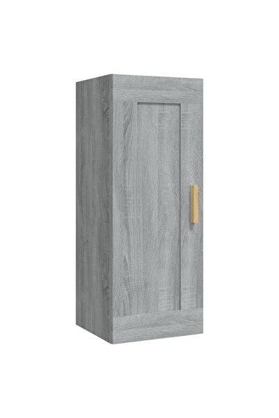 vidaxl Dulap de perete, gri sonoma, 35x34x90 cm, lemn compozit