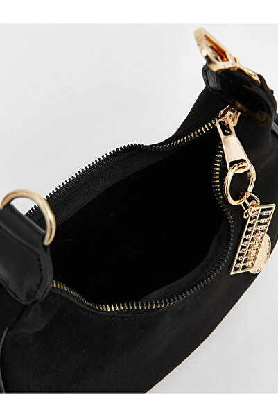 LC Waikiki Black Suede Look Women's Shoulder Bag
