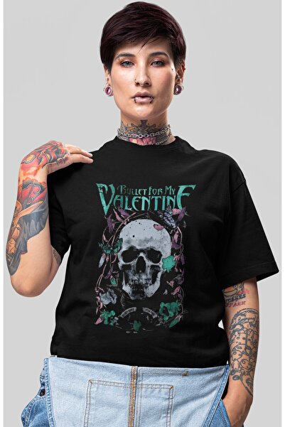 SEVBANO Μπλουζάκι Unisex Oversize με στάμπα της ροκ μέταλ μουσικής ομάδας Bul...
