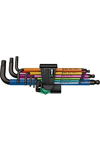 wera Set chei tubulare 950/9 Hex-Plus Multicolor 1 buc. metrice BlackLaser - ...