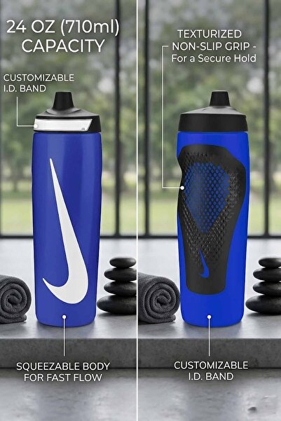 Nike Suluk, Sporcu Matarası, Blu Matara, 24 oz Suluk, 710 ml Matara, Sızdırma...