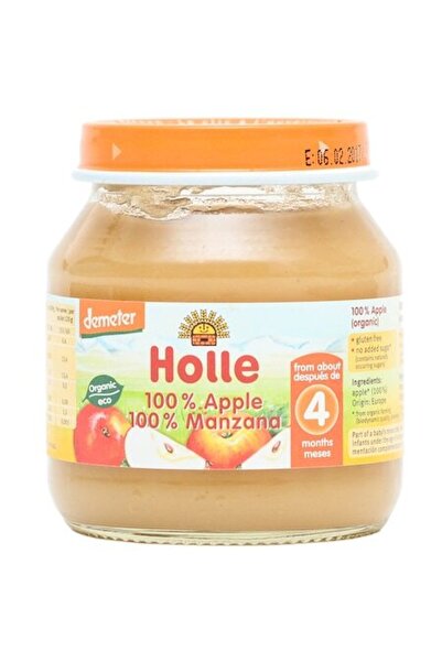 Holle Organic Puree, Apples, 125 g