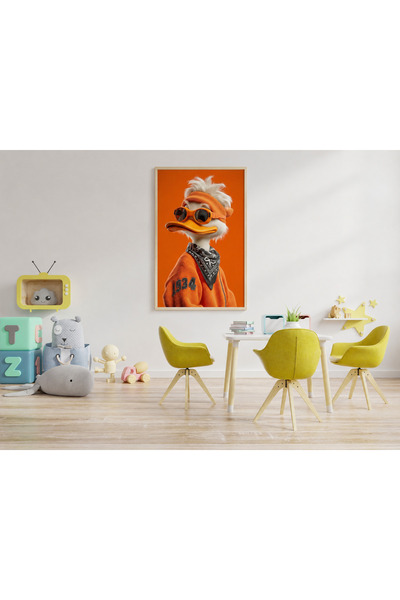 Ghaith Store Modern Canvas Wall Art for Kids Room - Vibrant Warm Colors Wall ...