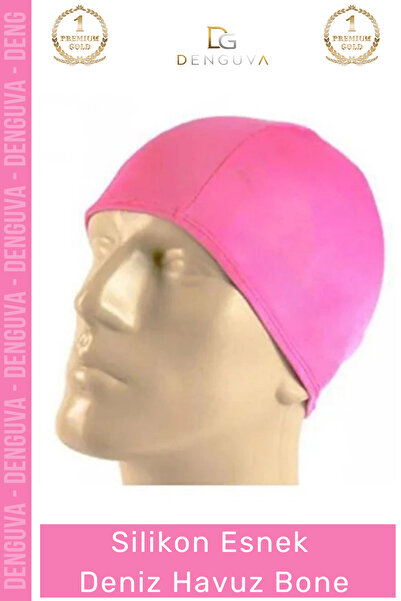 Denguva # Swimming Cap Non-Slip Waterproof Silicone Swimmer Flexible Leak-Pro...