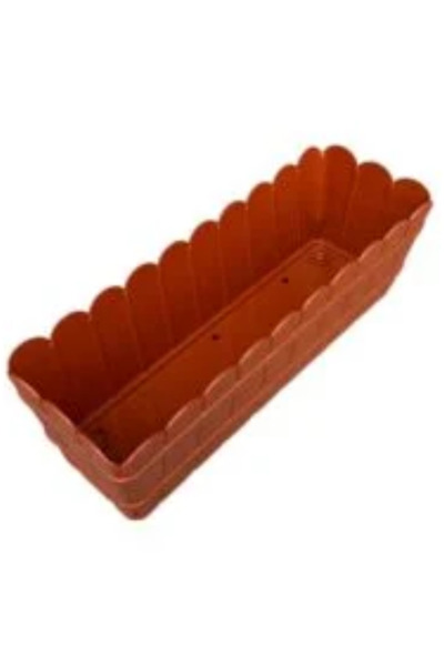 sterk 2 Jardiniere plastic, Tip rustica 40 cm, maro