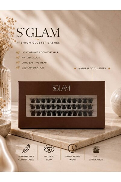 S'GLAM PRO. TEKLİ TAKMA KİRPİK NO: F30