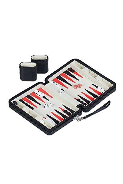 Ayawaska Travel backgammon/board game with elegant case, portable Top Bottom ...