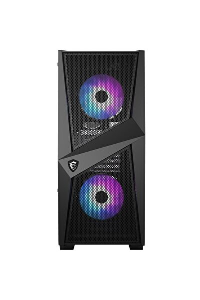 Universal Msi mag forge 100r gaming mid-tower pc case black