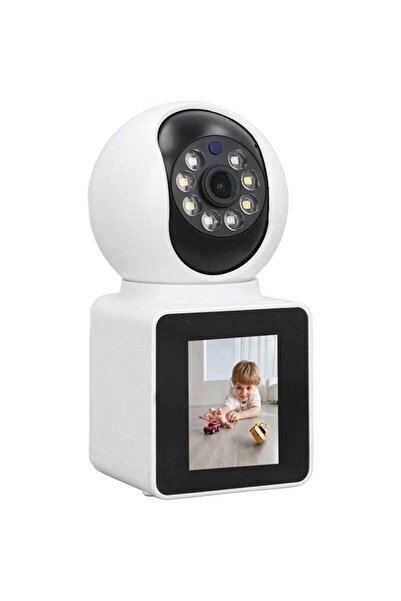 Universal APRONX 4MP Cube 2.4" شاشة LCD واي فاي كاميرا IP لاسلكية AX-BN120 4G