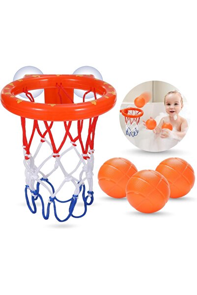 Arabest Bath Toys,Bathtub Basketball Hoop,Suction Cup,3 No Hole Balls Set,for...