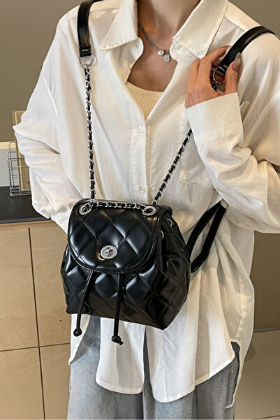 Louis Vettriano Quilted Small Backpack for Women Fashionable and Suitable for...